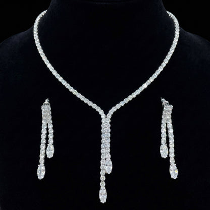 Set Crystal Line Argento 925