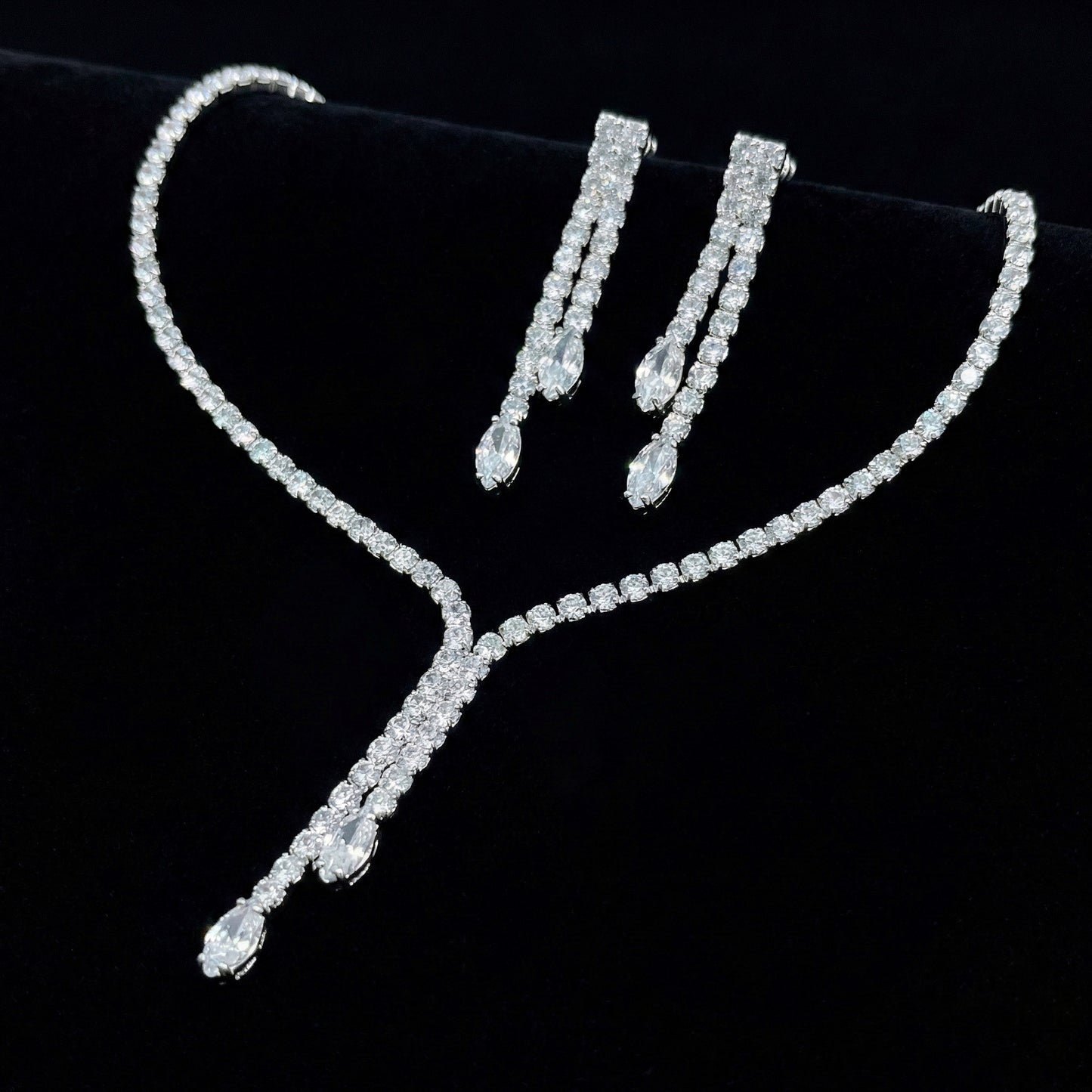 Set Crystal Line Argento 925