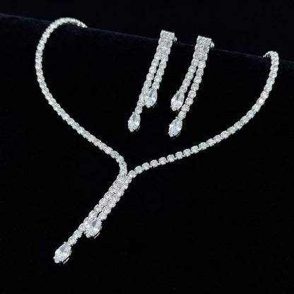 Set Crystal Line Argento 925